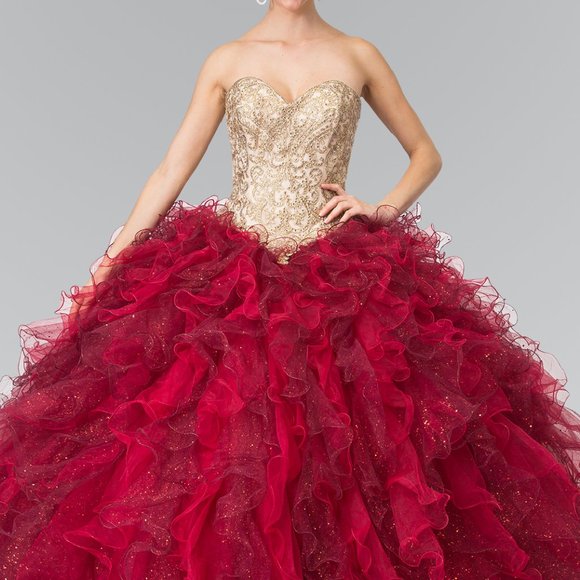 Sweetheart Neck Ballgown Evening Dress GSGL2211 - Picture 1 of 9